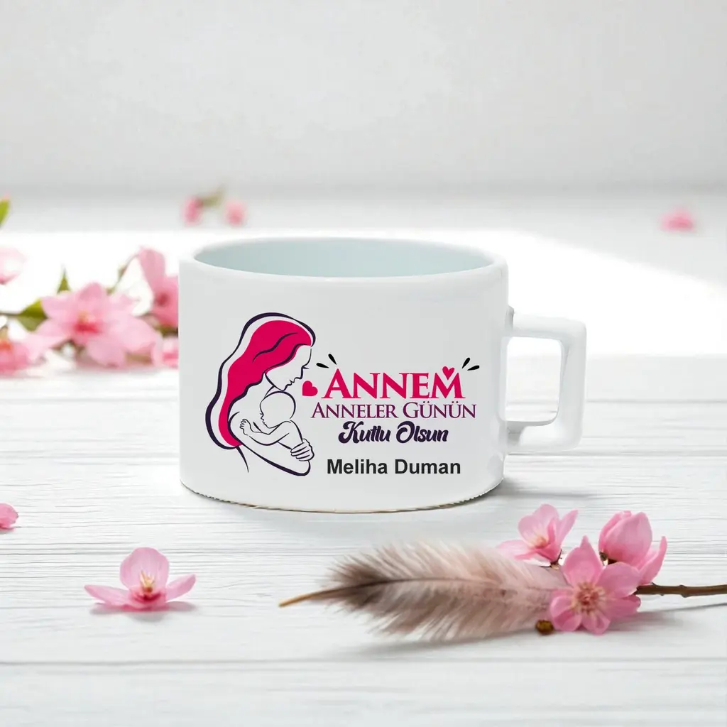 Anneler Günü Kişiye Özel Kahve Fincanı