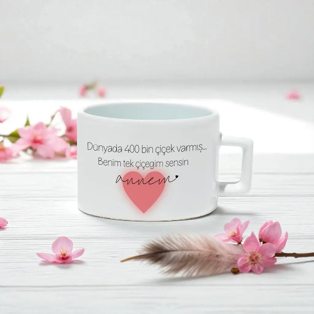 Dünyada 400 Bin Çiçek Varmış Anneler Günü Kahve Fincanı
