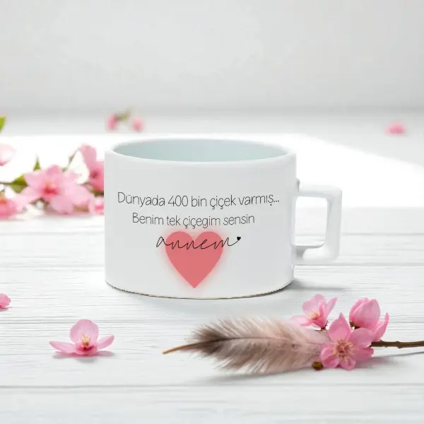 Dünyada 400 Bin Çiçek Varmış Anneler Günü Kahve Fincanı