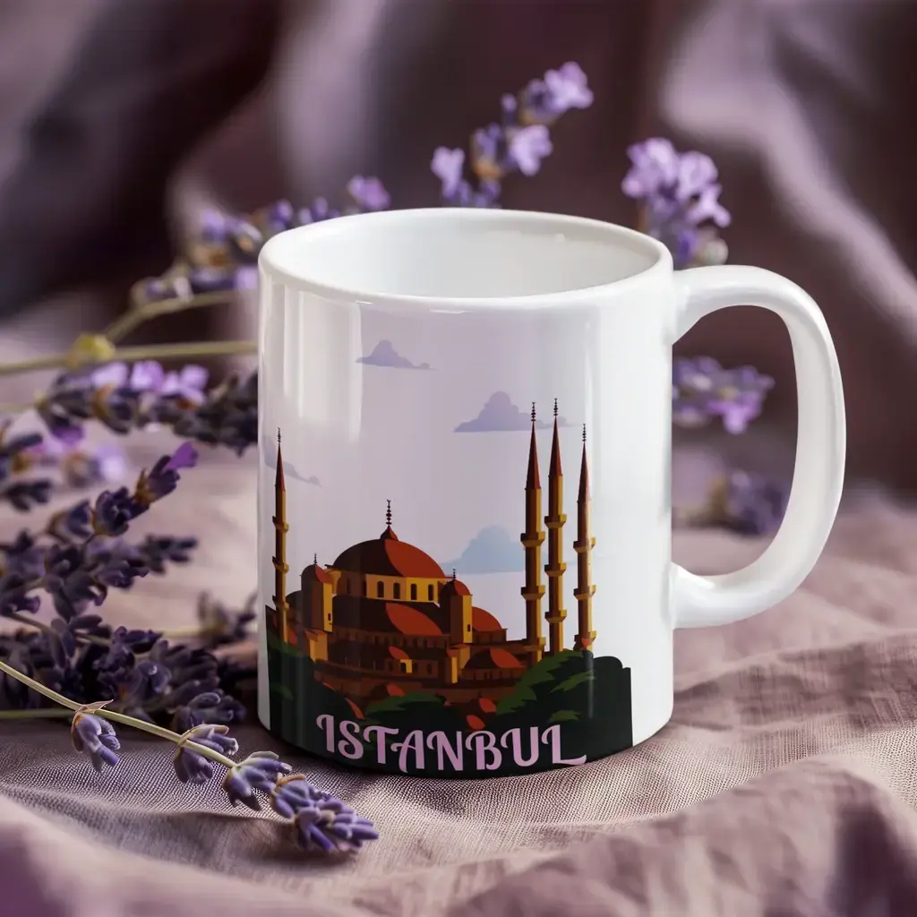 İstanbul Silüet Desenli Kupa