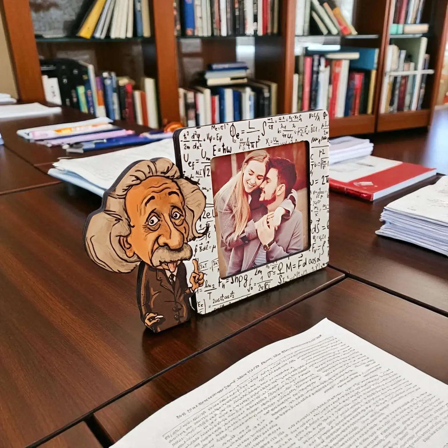 Einstein 3D Çerçeve Öğretmen ve Bilim Tutkunlarına Özel Fotoğraf Çerçevesi