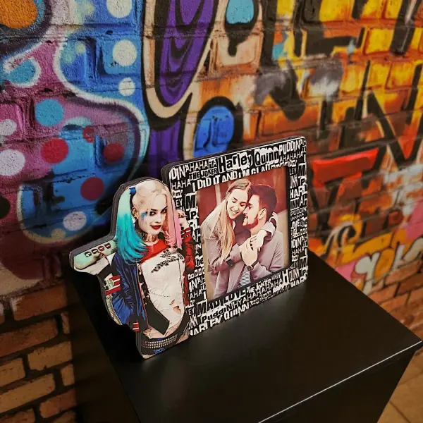 Harley Quinn 3D Çerçeve Özel Tasarım Fotoğraf Çerçevesi