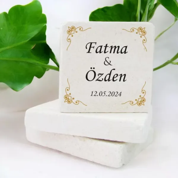 Düğün,Nişan ve Söz Taç Tasarımlı Taş Magnet
