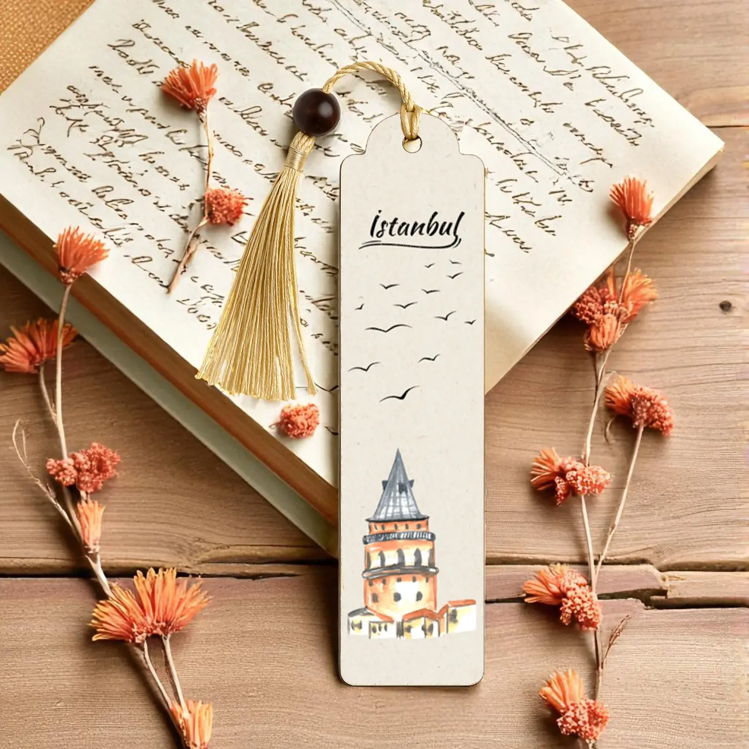 İstanbul Galata Kulesi Tasarımlı Kitap Ayracı