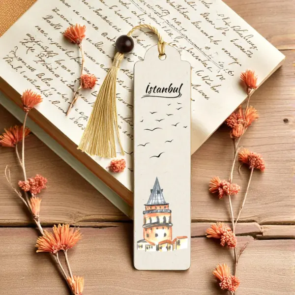İstanbul Galata Kulesi Tasarımlı Kitap Ayracı