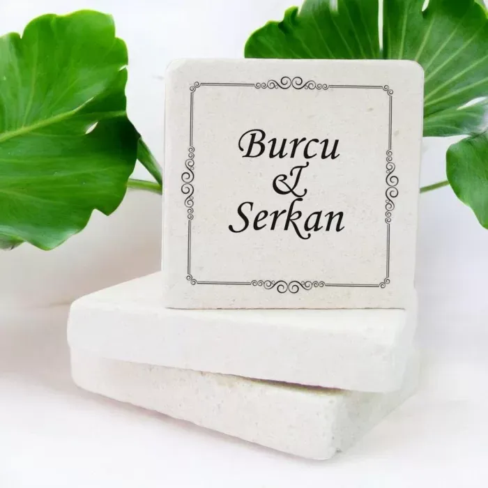 Düğün,Nişan ve Söz Hatırası Tasarımlı Taş Magnet 15 Adet