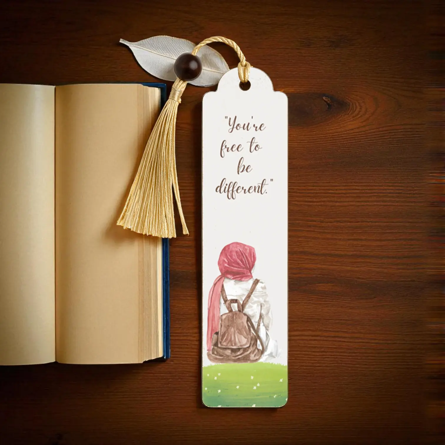 You’re Free to Be Different Kitap Ayracı - Özgün Tasarım