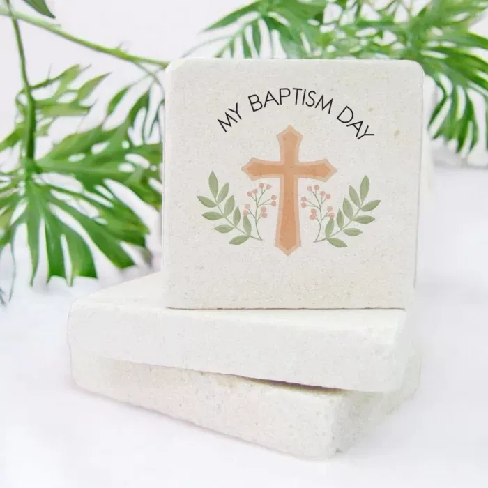 Kişiye Özel My Baptism Day Tasarımlı Taş Magnet 15 Adet