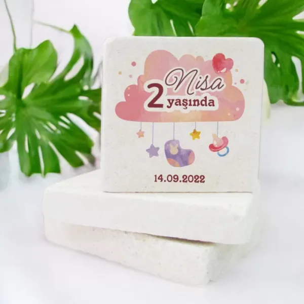 Kişiye Özel 2 Yaş Oyuncak Tasarımlı Taş Magnet 15 Adet