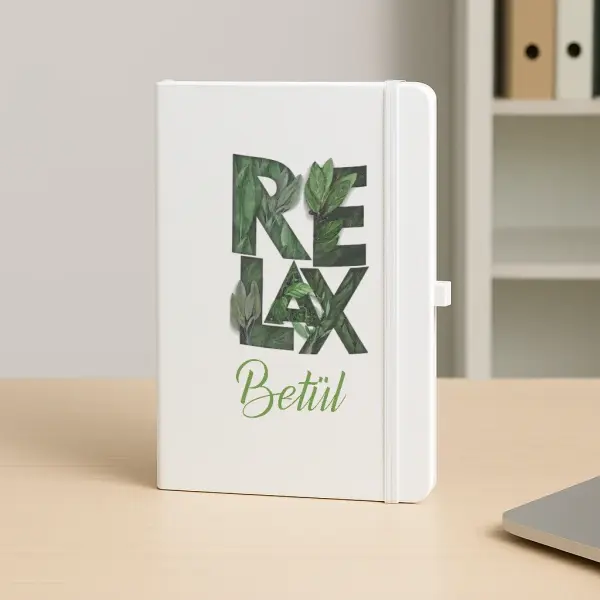 Kişiye Özel Relax Hediye Kutusu Kupa, Defter, Kolye ve Çikolata Seti