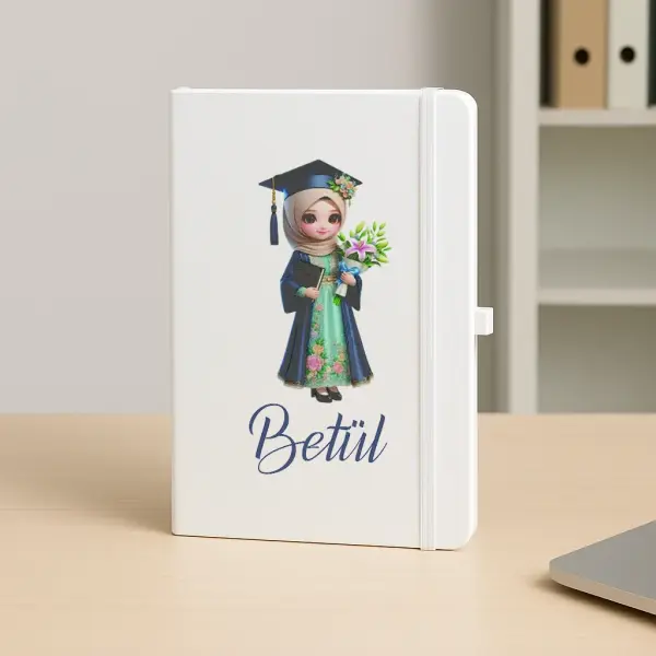 Kişiye Özel Mezuniyet Hediye Kutusu Termos, Kupa, Defter ve Çikolata Seti