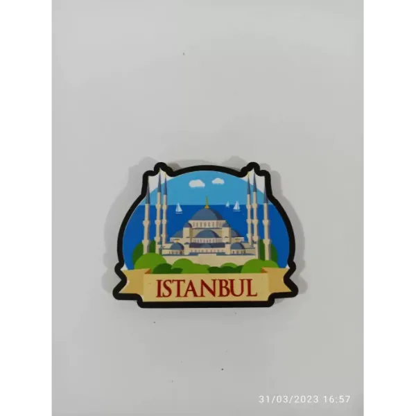 Ahşap Kabartmalı 3D Baskılı İstanbul Tasarım Magnet