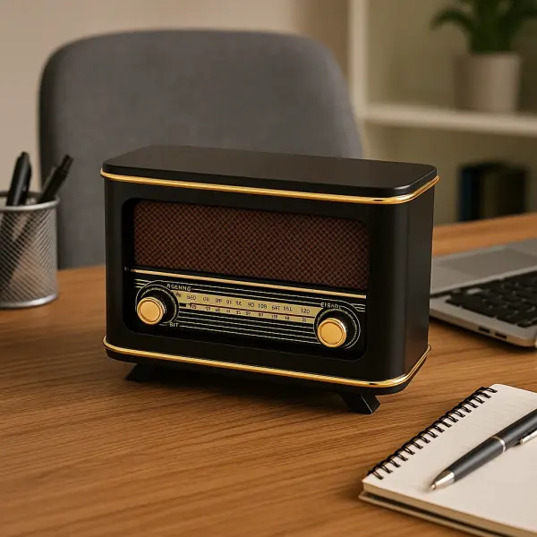 Kişiye Özel Erkek Hediye Kutusu Termos, Kalem ve Nostaljik Radyo Seti