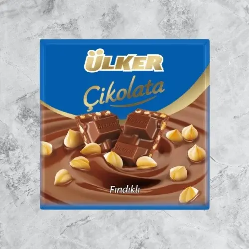 Kişiye Özel Hediye Kutusu Mavi Termos, Kupa, Defter ve Ülker Çikolata Seti