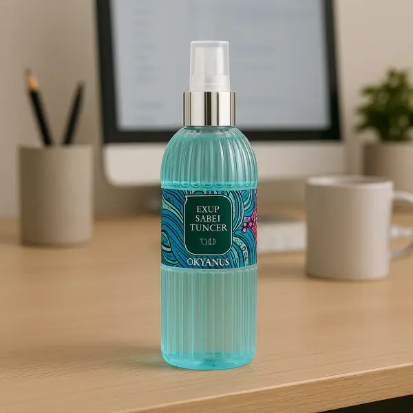 Kişiye Özel Turkuaz Hediye Kutusu Defter, Kupa, Kolonya ve Ülker Çikolata Seti