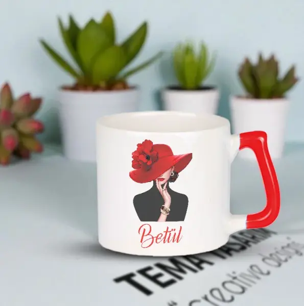 Kişiye Özel Kırmızı Hediye Kutusu – Termos, Kupa, Cam Matara ve Mesaj Kartı Seti