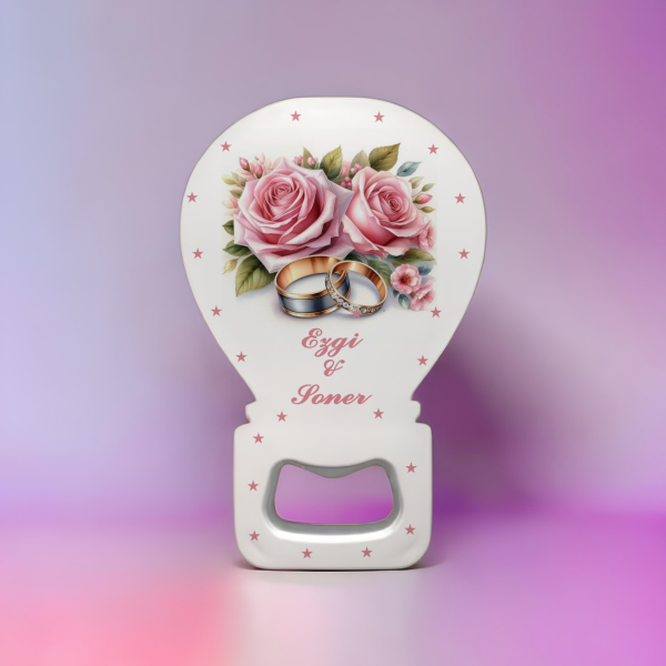 Kişiye Özel Düğün Açacak Balon Magnet Pembe Buket Modeli 15 Adet