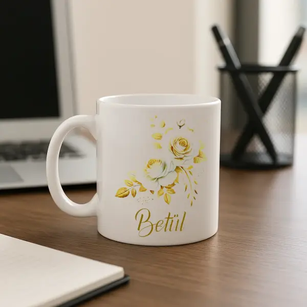 Kişiye Özel Papatya Hediye Kutusu – Gül Mum ve Madlen Çikolatalı Set