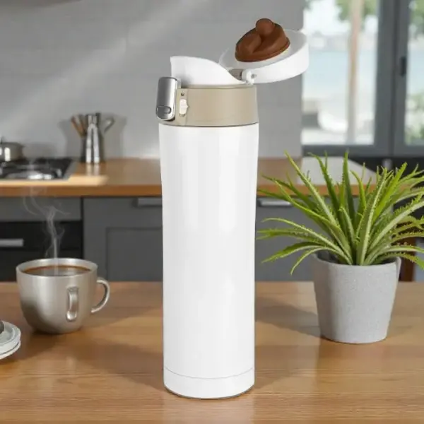 Kilitli Çelik Termos 450 ML Tema Tasarım