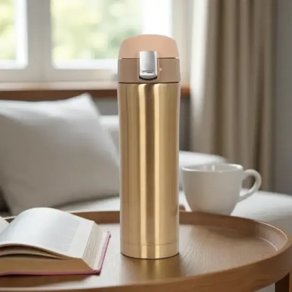 Kilitli Çelik Termos 450 ML Tema Tasarım