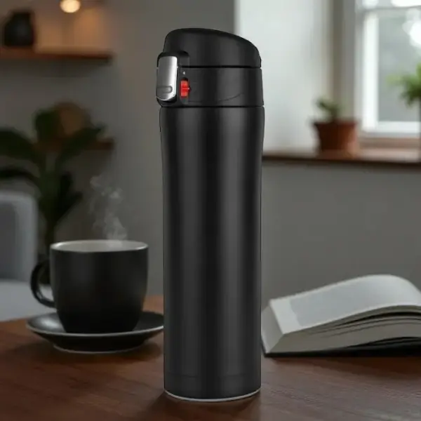 Kilitli Çelik Termos 450 ML Tema Tasarım