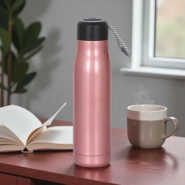 Taşıma Askılı Çelik Termos 600 ML  Sızdırmaz Tasarım