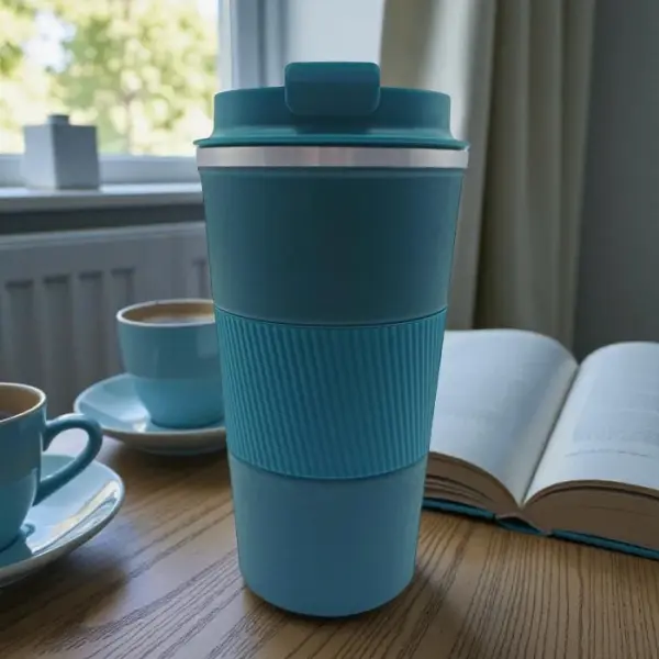 Siyah Kilitli Termos 450 ML Isı Korumalı Tema Tasarım