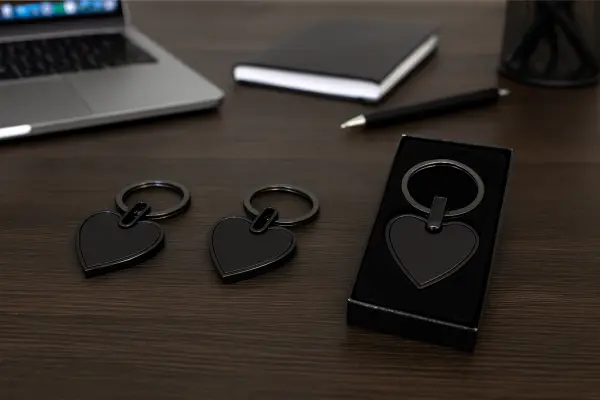 İsme Özel Kalp Metal Anahtarlık Premium Tema Tasarım