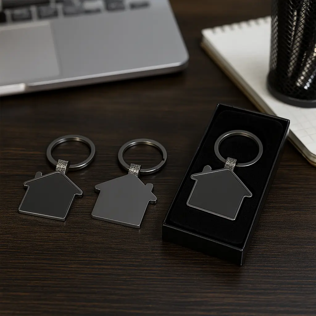 İsme Özel Ev Şeklinde Metal Anahtarlık | Tema Tasarım