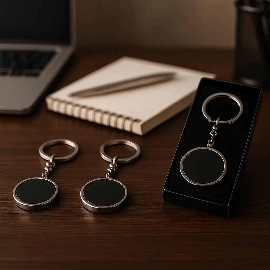 İsme Özel Yuvarlak Metal Anahtarlık | Tema Tasarım