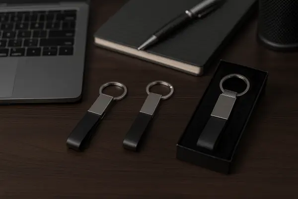 İsme Özel Deri Metal Anahtarlık | Tema Tasarım