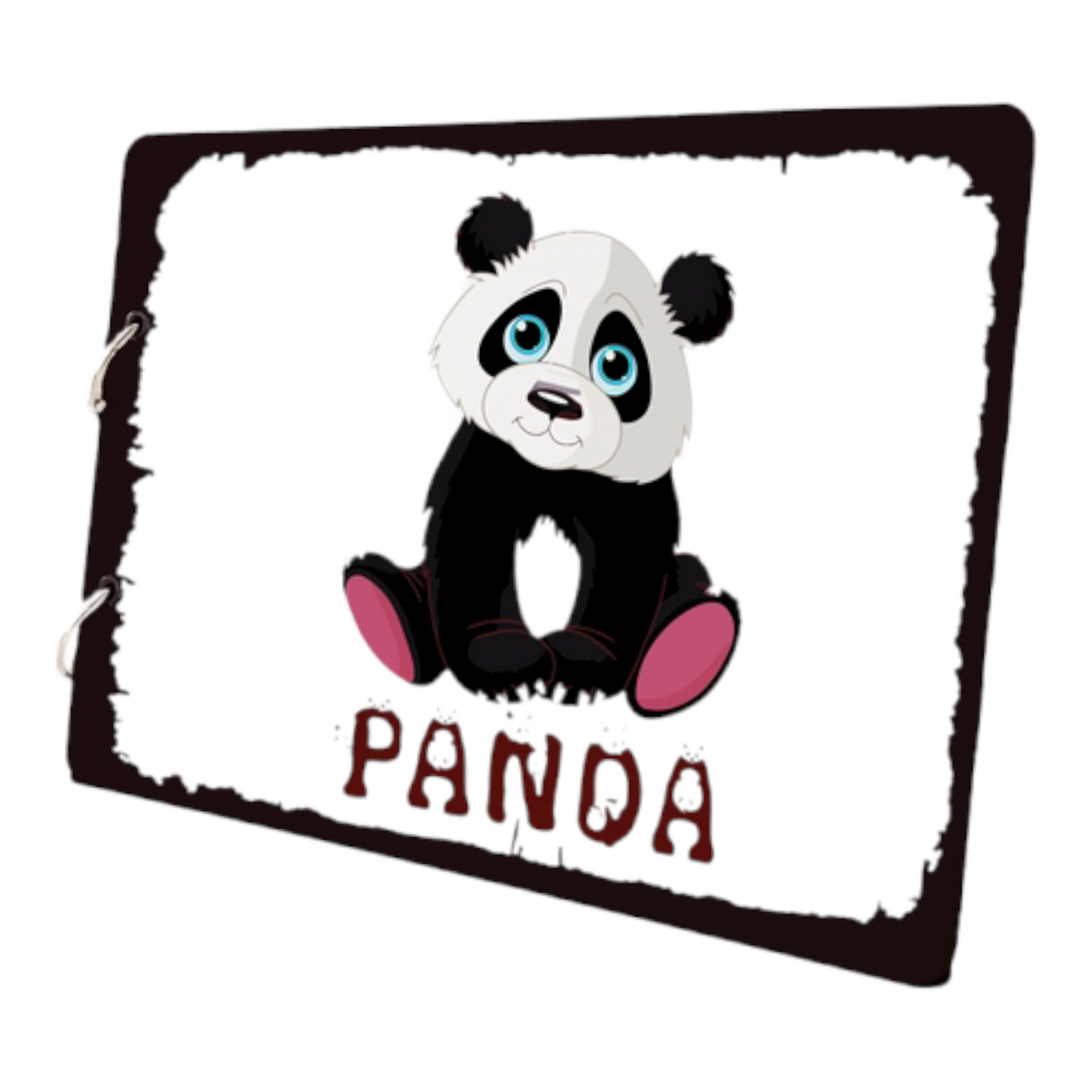 Panda Tasarımlı Ahşap Fotoğraf Albümü Kendin Yap Modeli