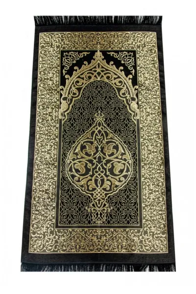 3'lü Çeyiz Seti – Yasin, Tesbih ve Seccade (Siyah)