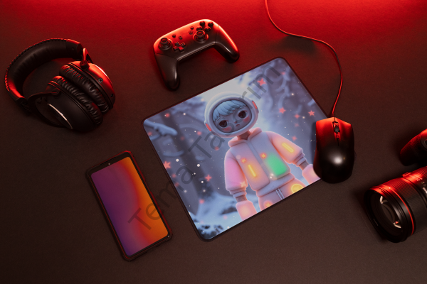 Snow Girl Anime Oyuncu Tasarımlı Mousepad – 40x28 cm