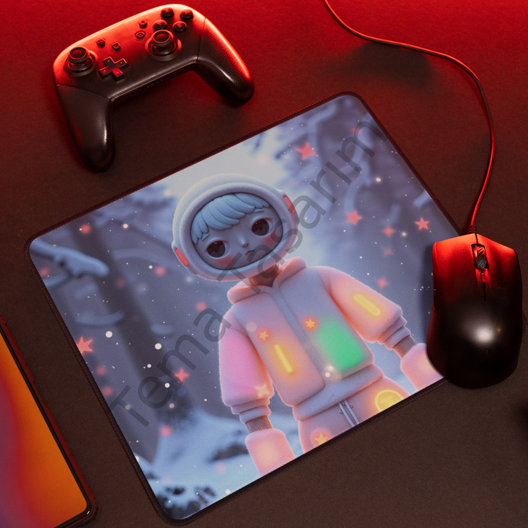 Snow Girl Anime Oyuncu Tasarımlı Mousepad – 40x28 cm