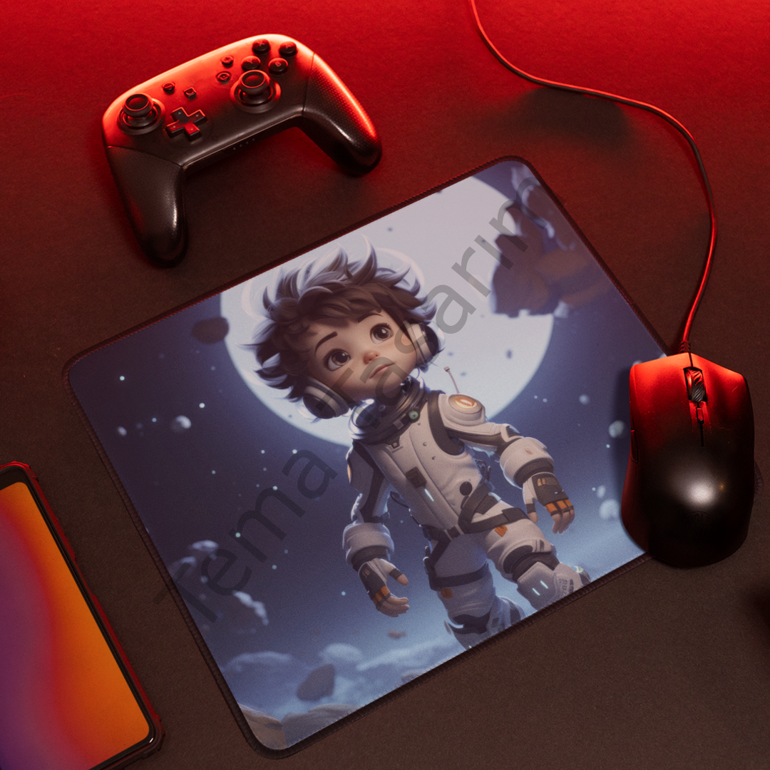 Space Boy Anime Oyuncu Tasarımlı Mousepad – 40x28 cm