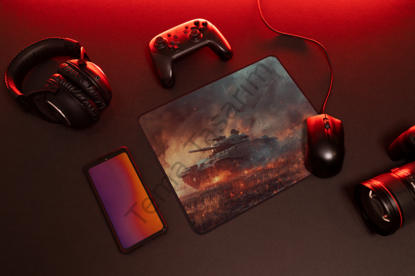 Tank Temalı Savaş Mousepad – 28x40 cm
