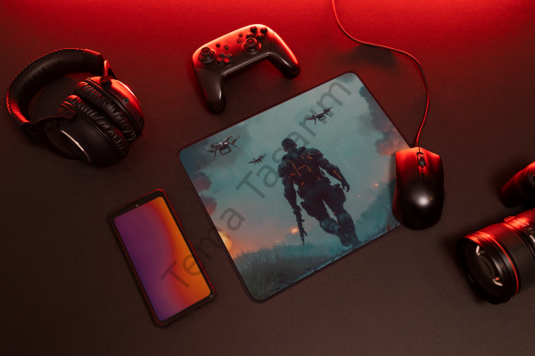 One Man Army Mousepad – 28x40 cm Bilim Kurgu Tasarım