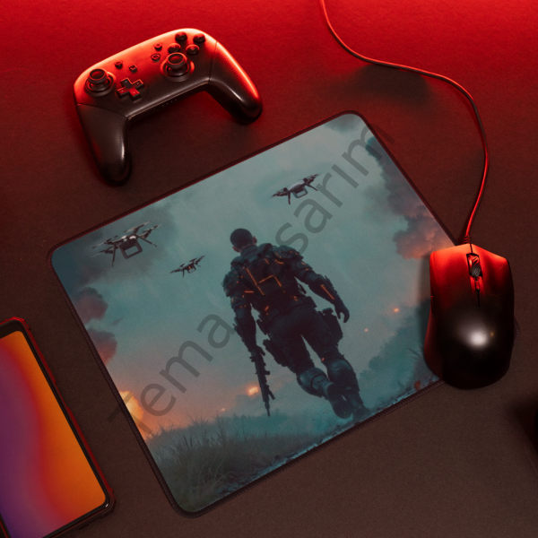One Man Army Mousepad – 28x40 cm Bilim Kurgu Tasarım